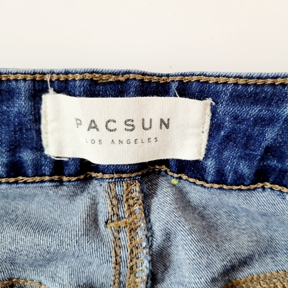 Pac Sun Super High Rise Skinniest Jeans Med Wash Size 26 Slimming - Picture 4 of 7